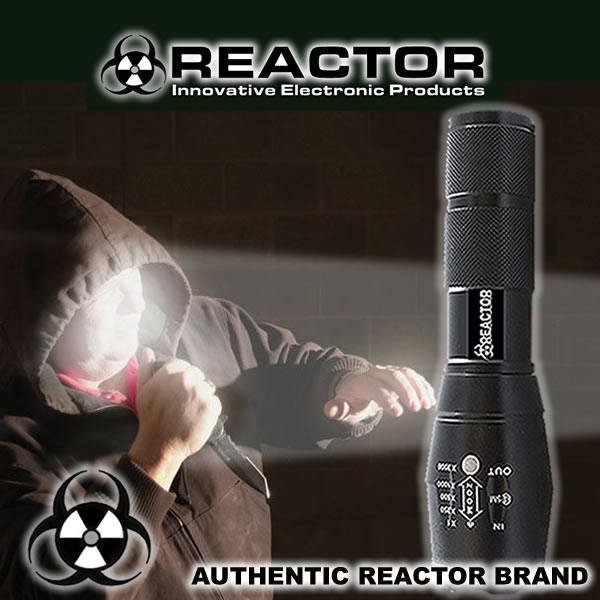 5 Mode REACTOR EXTREME G700 Tactical Flashlight LED Blind Attackers FREE SHIP 